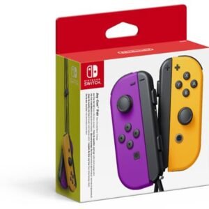Paire de manettes Joy-Con - Gauche Violet Néon & Droite Orange Néon (SWITCH)
