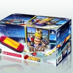 console playstation portable slim & lite 3004 radiant red - pack buzz ! le plus (PSP)