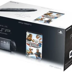 console playstation portable slim & lite 2004 noire + virtua tennis 3 (PSP)
