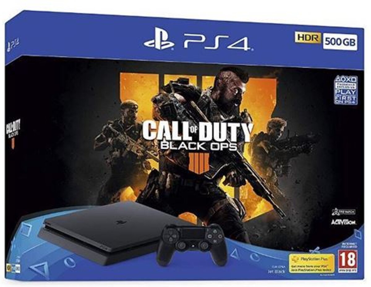PS4 Slim 500 Go Noire + Call of duty black ops 4 (PS4)