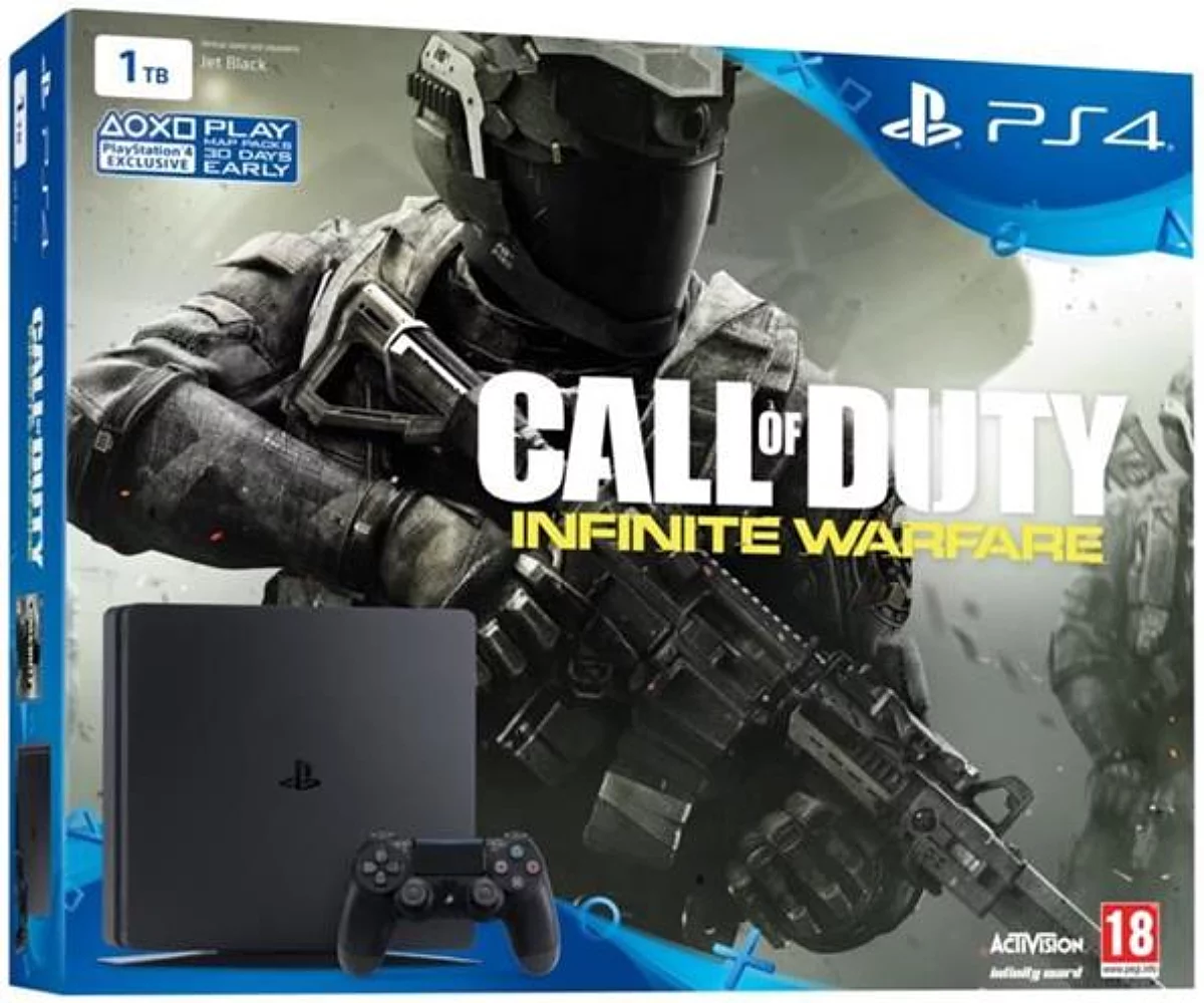 pack Playstation 4 (1To) noire & call of duty : infinite warfare (PS4)