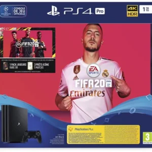 PS4 pro 1 Tb G black + fifa 20 + PS plus voucher 14 days (PS4)