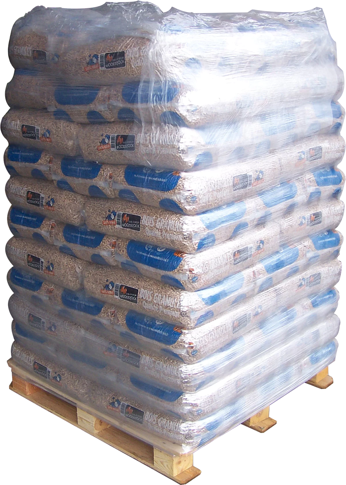 WOODSTOCK BOIS GRANULES - Palette de 66 Sacs de 15 kg