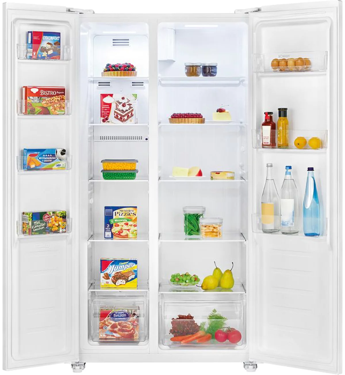 Bomann 7344 frigo américain Pose libre 442 L E Blanc – Image 3