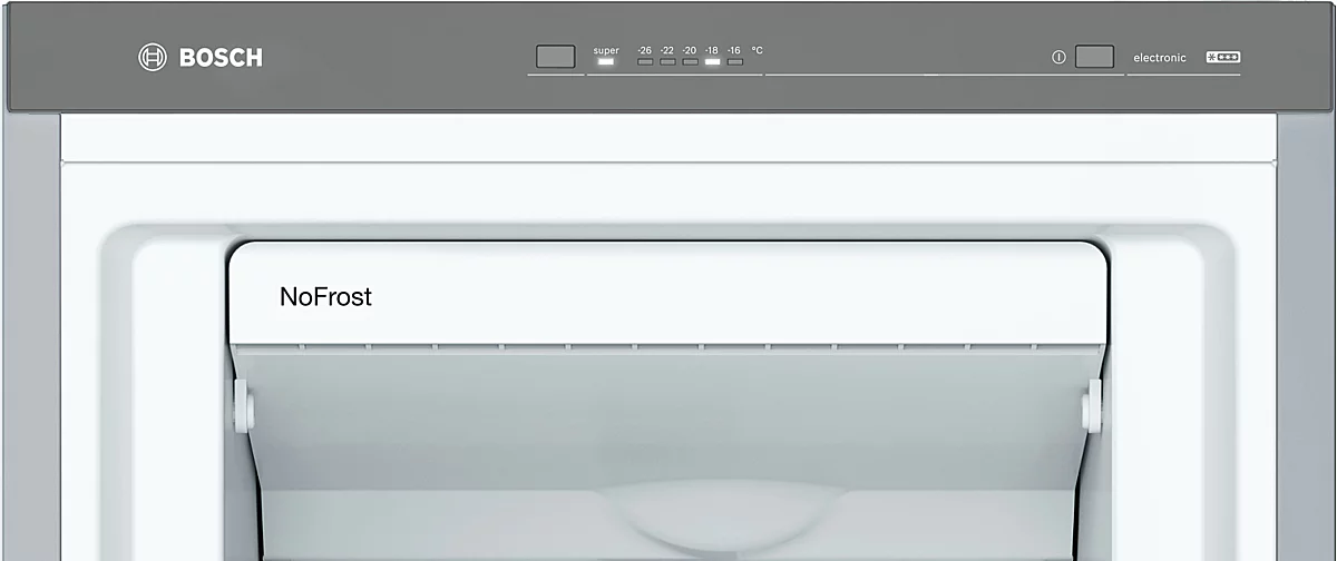 Bosch Serie 4 GSN36VLEP congélateur Congélateur vertical Pose libre 242 L Acier inoxydable – Image 3
