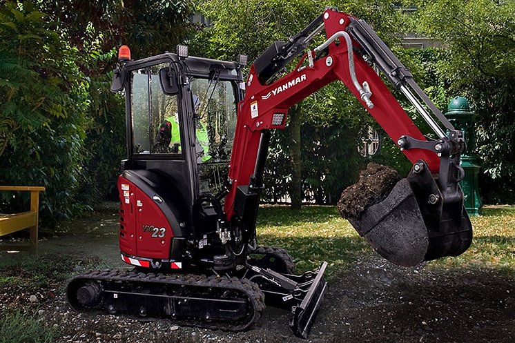 Mini-pelle Yanmar ViO23-6 –9h Avec accessoires inclus – Image 2