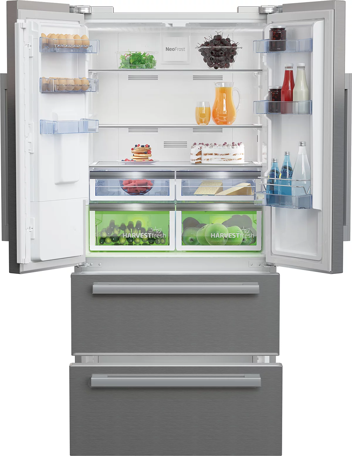 Beko GNE60542DXPN frigo américain Pose libre 539 L E Acier inoxydable – Image 2