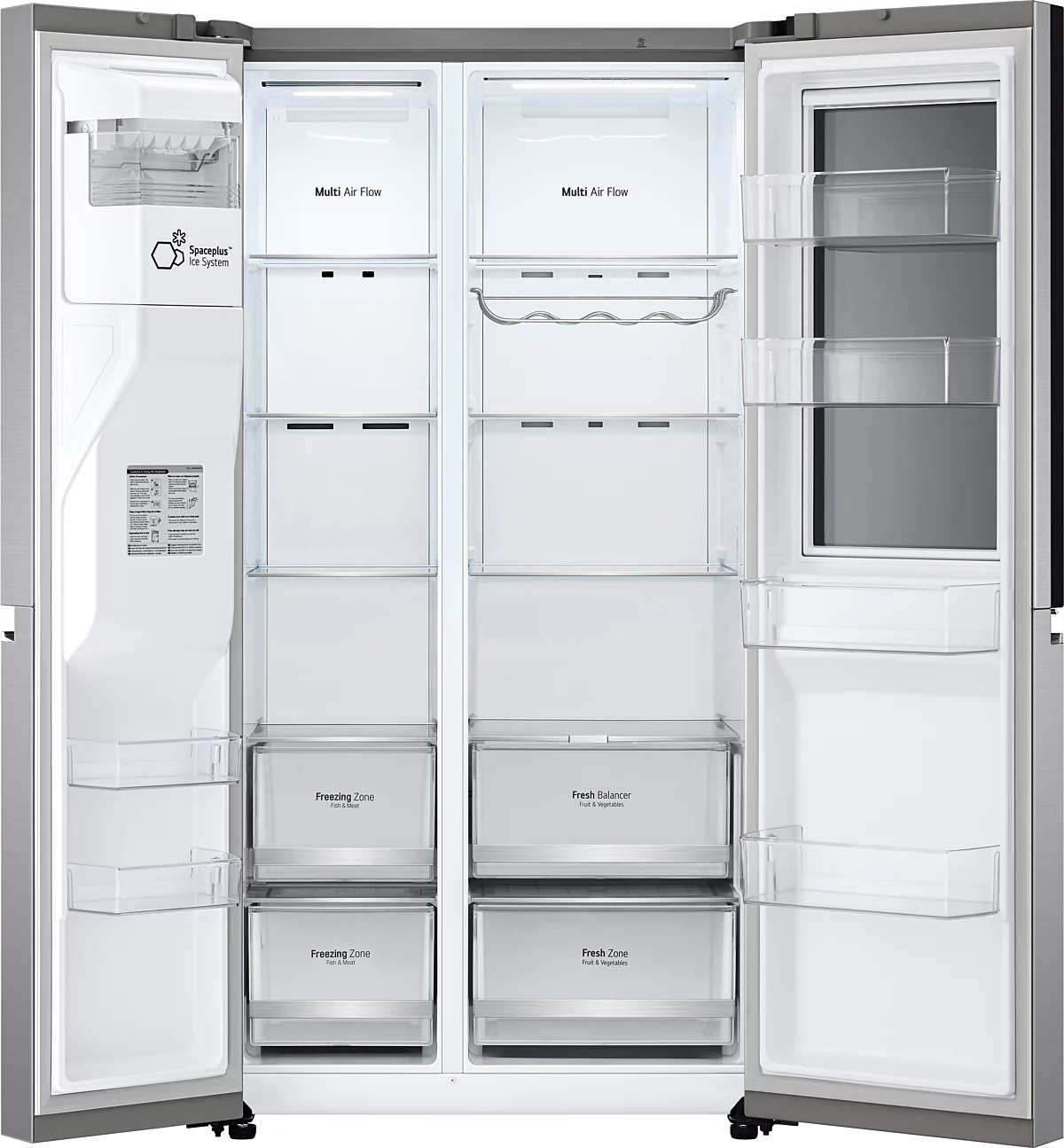 LG InstaView GSXV80PZLE frigo américain Pose libre 635 L E Argent – Image 5