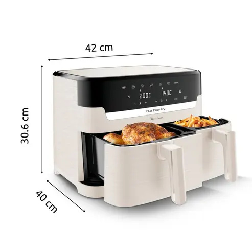 Dual Easy Fry – 8L (Édition Ivoire) – Image 6