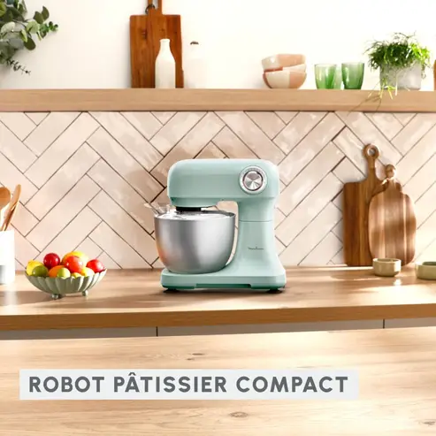 Robot Pâtissier Compact (Vert Clair) – Image 3