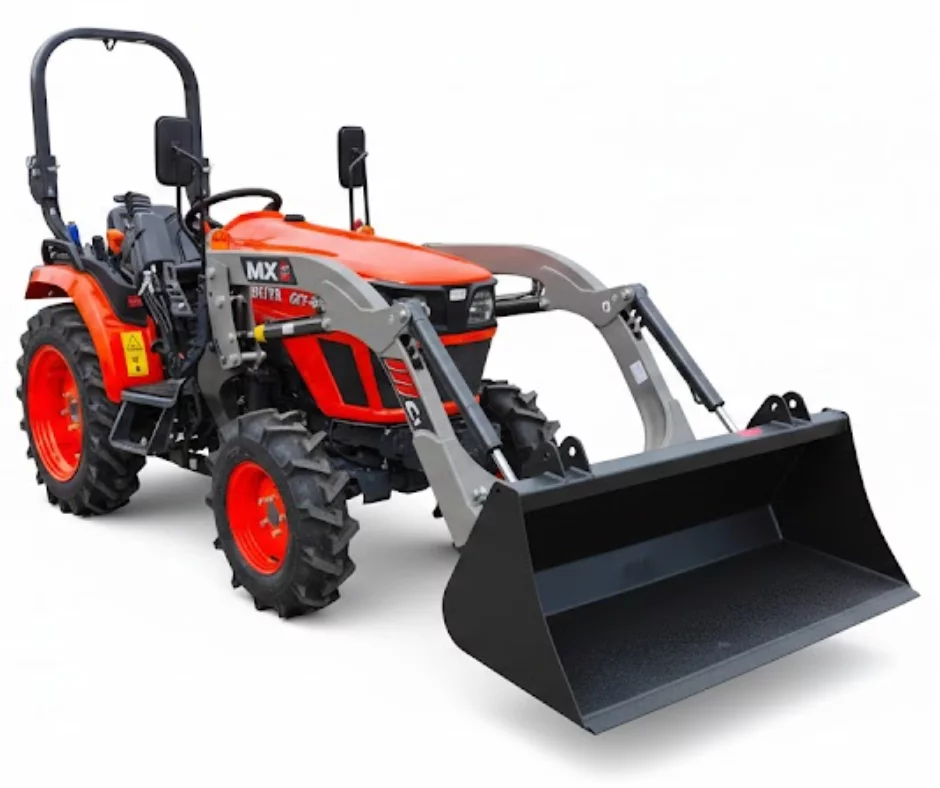 Tracteur Kubota type EK1-261 DT HST + Chargeur MX C1 & Benne