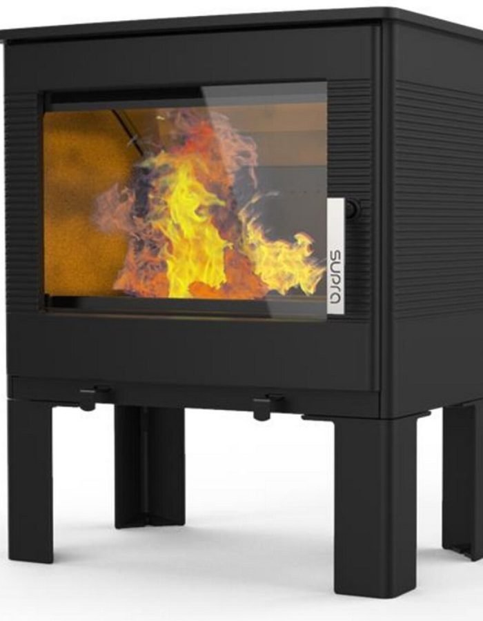 Poêle à bois étanche 7.3kw noir gaby – FR9016110B – supra