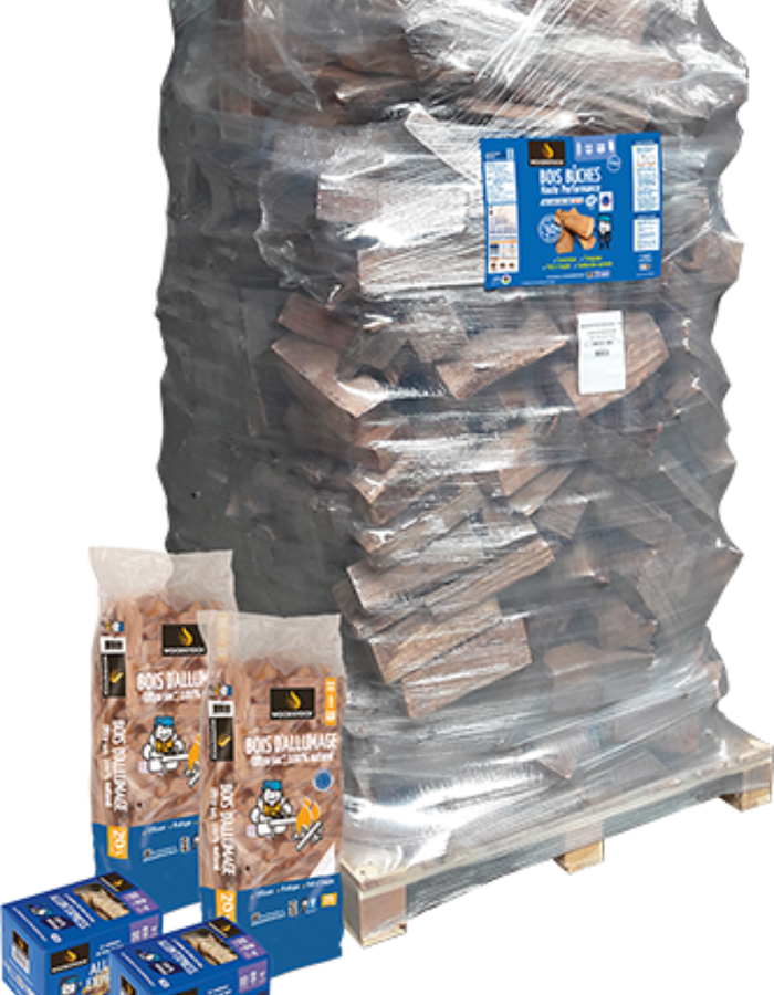 Pack WOODSTOCK Bois bûche 30cm ballot 2000 dm3